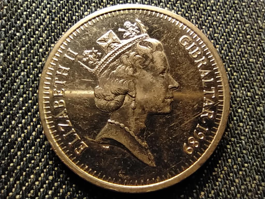 Gibraltár II. Erzsébet Mór vár 10 penny