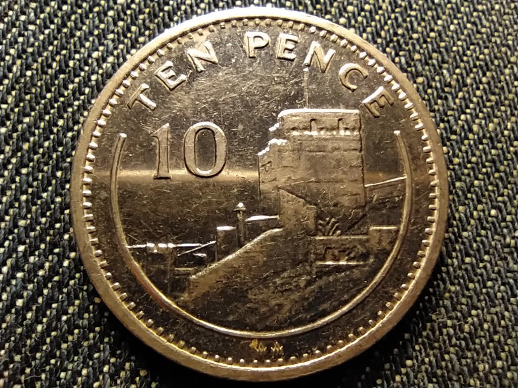 Gibraltár II. Erzsébet Mór vár 10 penny