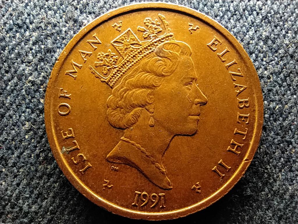 Man-sziget II. Erzsébet 2 penny
