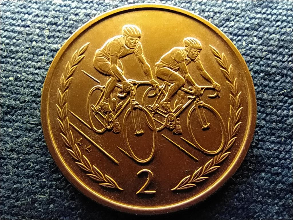 Man-sziget II. Erzsébet kerékpárosok 2 penny