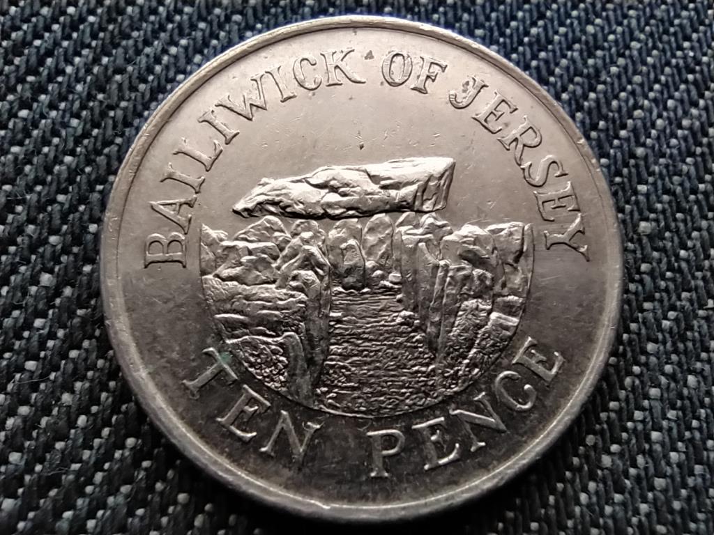 Jersey II. Erzsébet  Dolmenek 10 penny