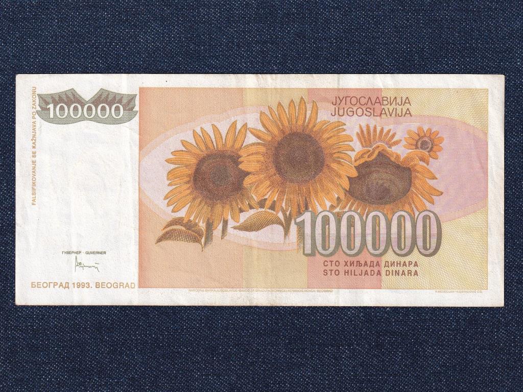 Jugoszlávia 100000 Dínár bankjegy