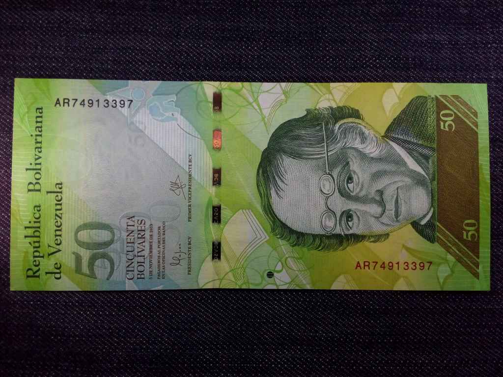 Venezuela 50 bolívar bankjegy
