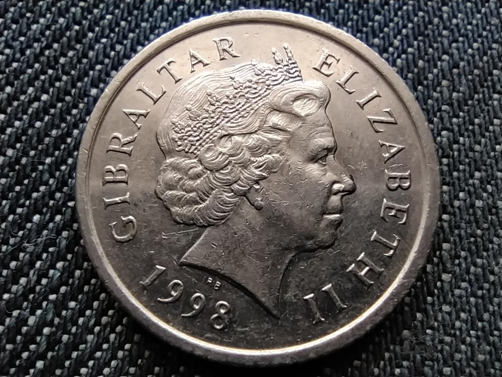 Gibraltár II. Erzsébet Europort 10 penny
