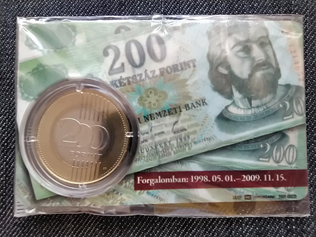 Harmadik Köztársaság (1989-napjainkig) 200 Forint Első napi veret