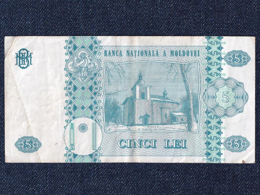 Moldova 5 lej bankjegy
