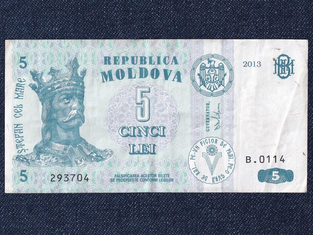 Moldova 5 lej bankjegy