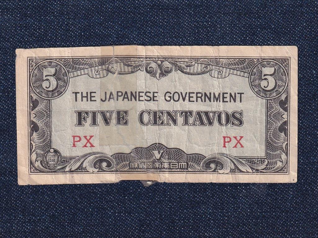 Fülöp-szigetek Japán megszállás (1941-1944) 5 Centavo bankjegy