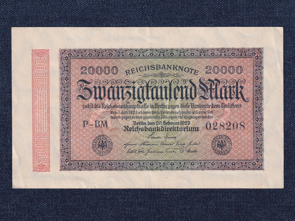 Németország Weimari Köztársaság (1919-1933) 20000 Márka bankjegy