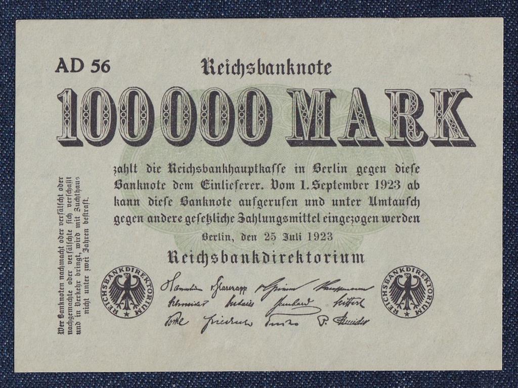 Németország Weimari Köztársaság (1919-1933) 100000 márka bankjegy