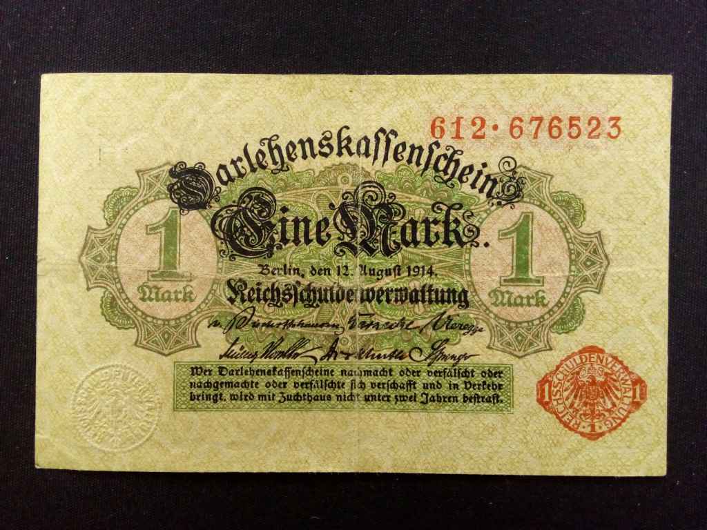 Németország Második Birodalom (1871-1918) 1 Márka bankjegy