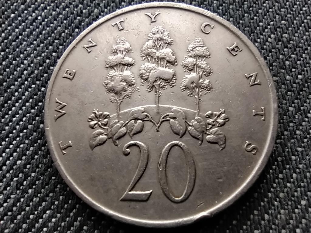 Jamaica II. Erzsébet (1952-) 20 cent
