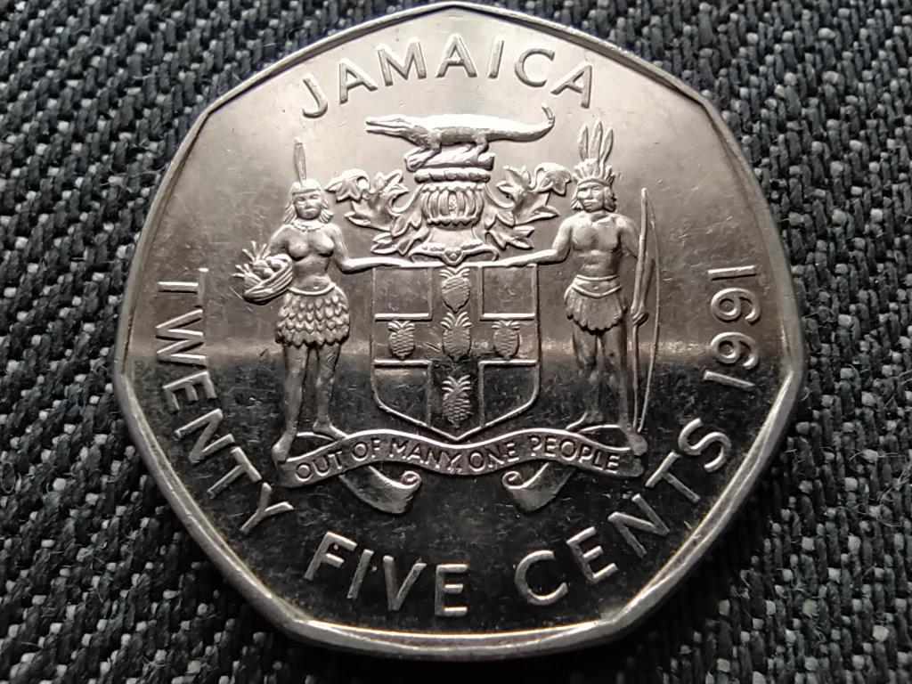 Jamaica II. Erzsébet (1952-) 25 cent