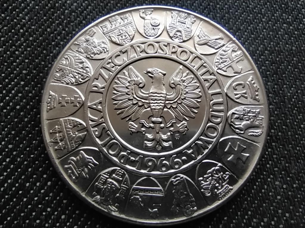 Lengyelország Lengyel millenium .900 ezüst 100 Zloty