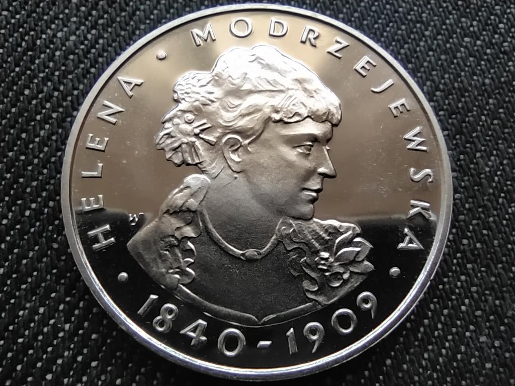 Lengyelország Helena Modrzejewska .625 ezüst 100 Zloty