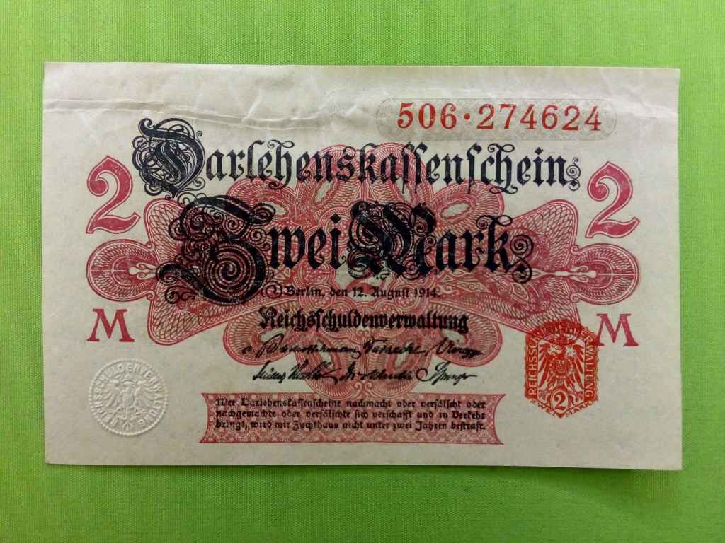 Németország Második Birodalom (1871-1918) 2 Márka bankjegy