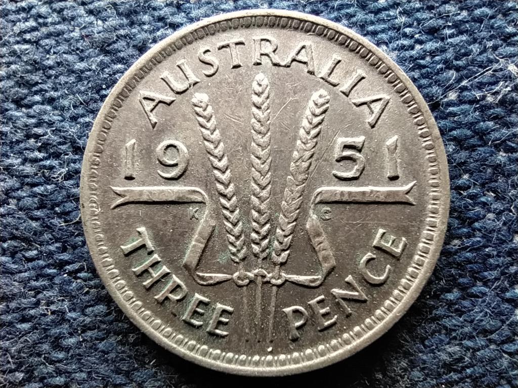 Ausztrália VI. György (1936-1952) .500 3 Penny