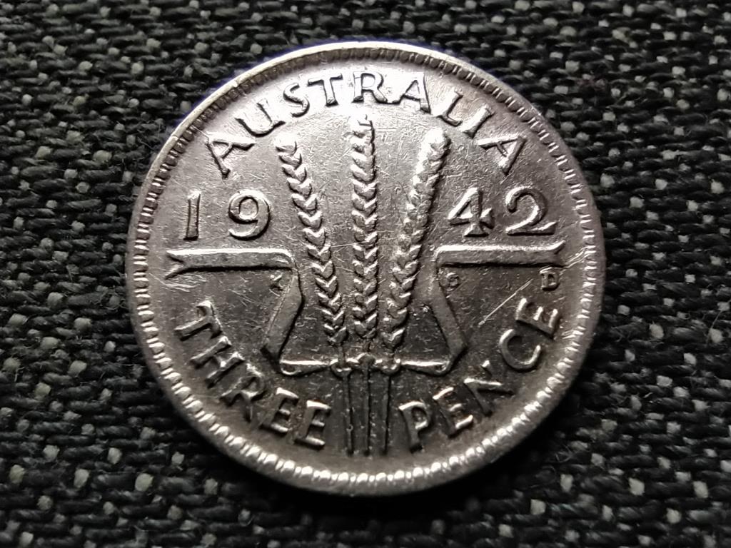 Ausztrália VI. György (1936-1952) .925 3 Penny