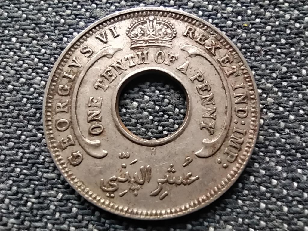 Brit Nyugat-Afrika VI. György (1936-1952) 1/10 penny