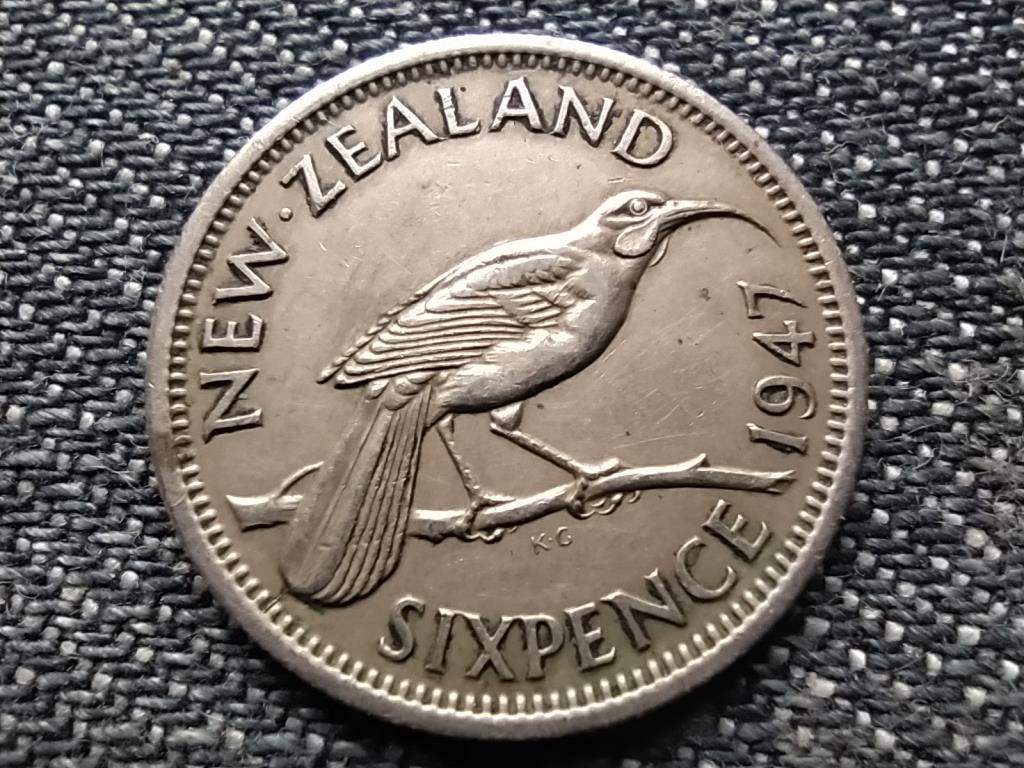 Új-Zéland VI. György 6 Pence
