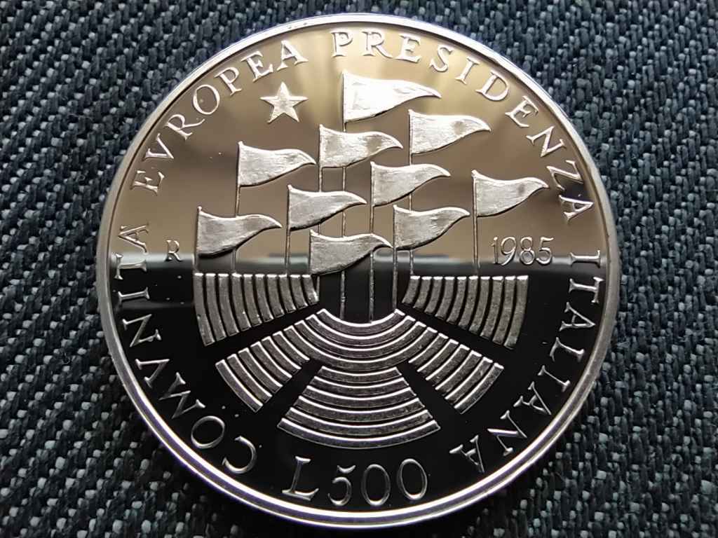 Olaszország EGK elnökség .835 ezüst 500 Líra