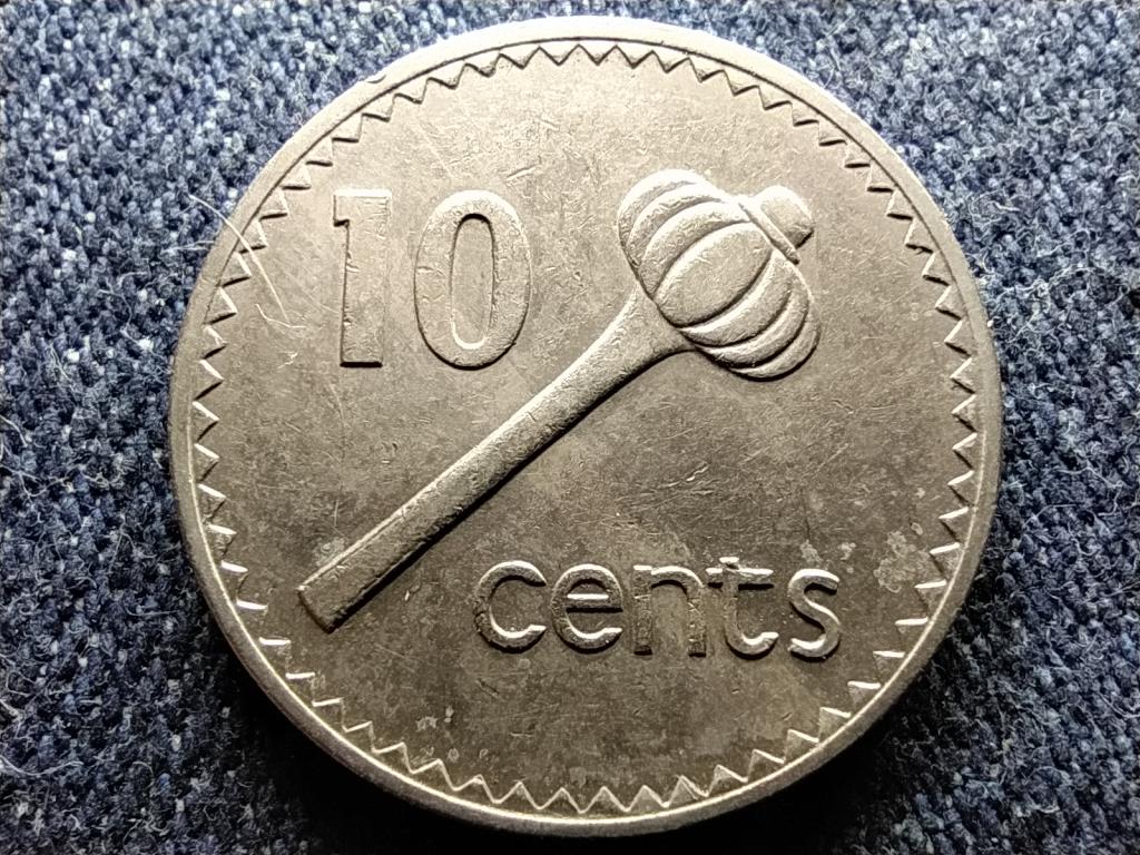 Fidzsi-szigetek II. Erzsébet 10 cent