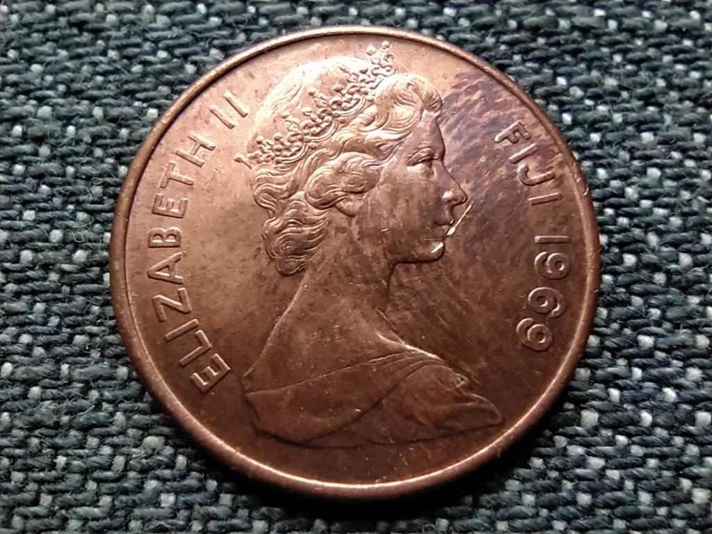 Fidzsi-szigetek II. Erzsébet tanoa  1 cent