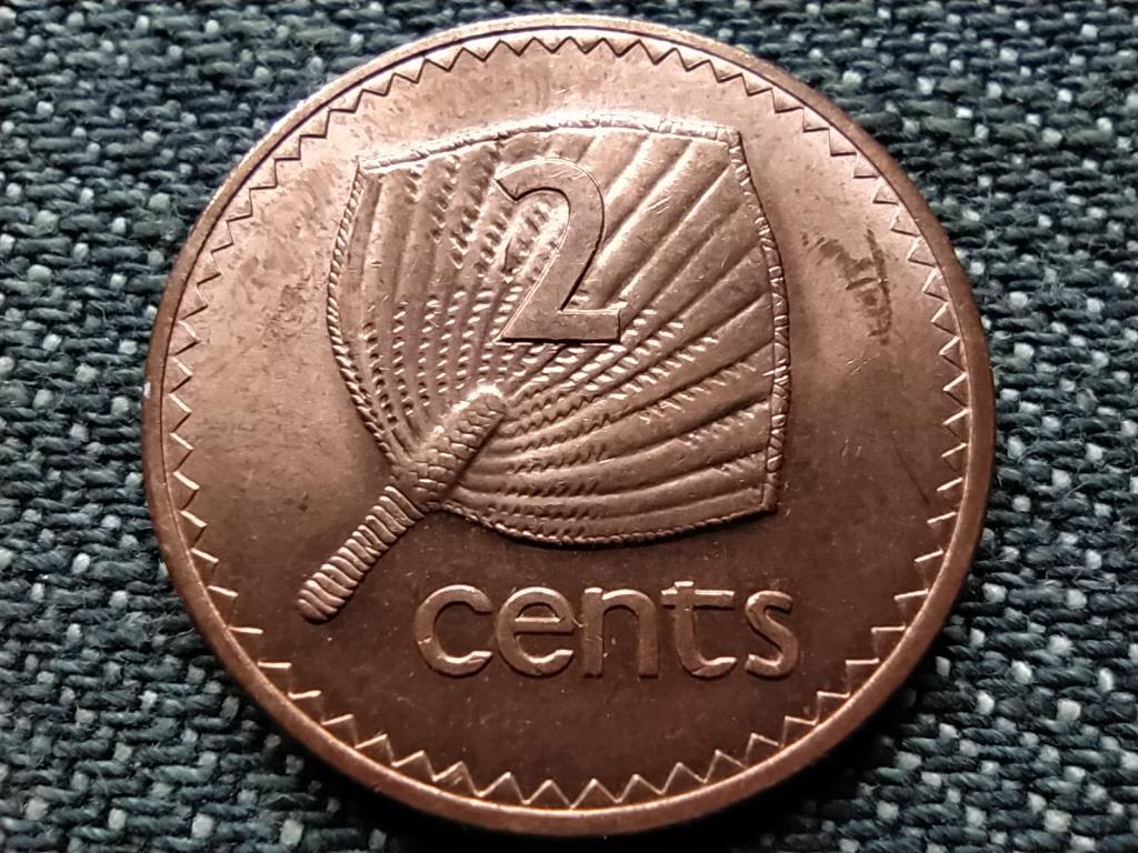 Fidzsi-szigetek II. Erzsébet legyező 2 cent