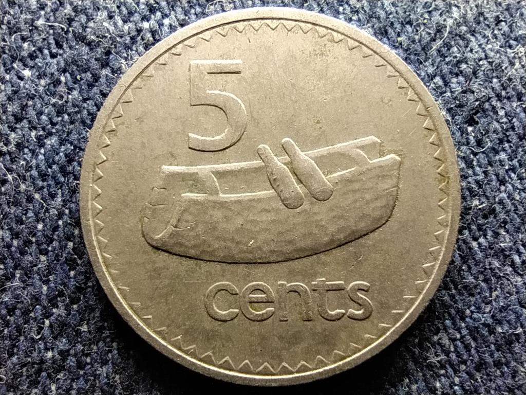 Fidzsi-szigetek II. Erzsébet dob 5 cent