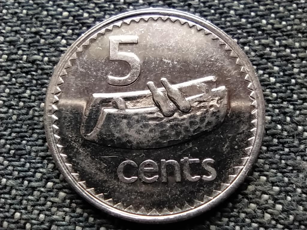 Fidzsi-szigetek II. Erzsébet dob 5 cent