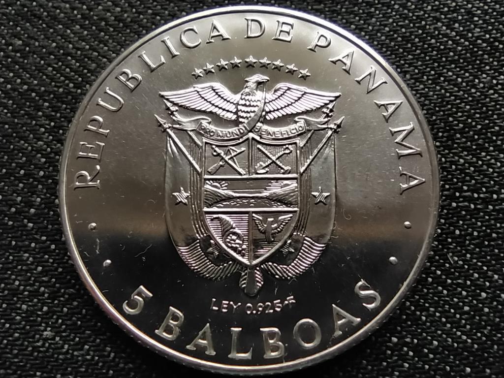 Panama 11. Közép-Amerikai Játékok .925 ezüst 5 Balboa