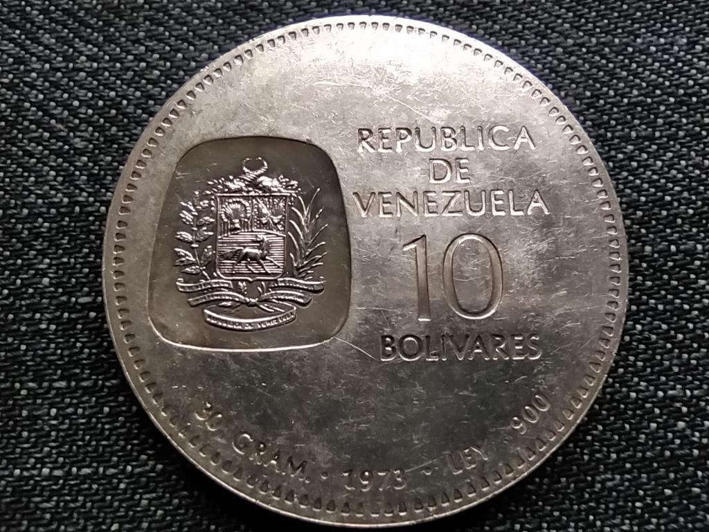 Venezuela Simon Bolivar 100. évfordulója .900 ezüst 10 bolívar