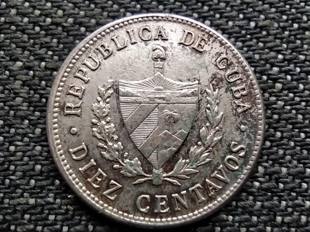 Kuba .900 ezüst 10 centavo
