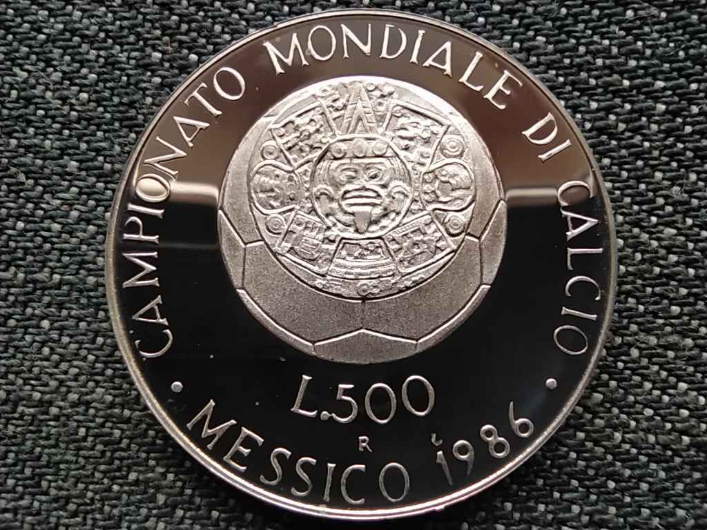 Olaszország Futball Világbajnokság Mexikó .835 ezüst 500 Líra