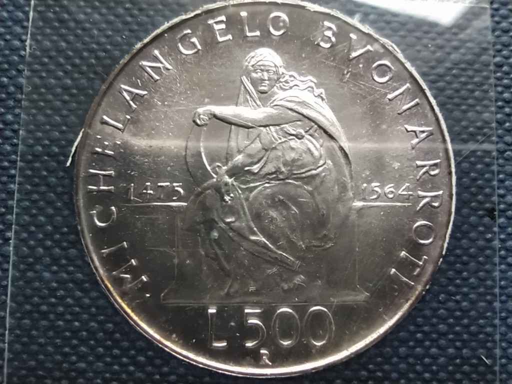 Olaszország 500 éve született Michelangelo .835 ezüst 500 Líra