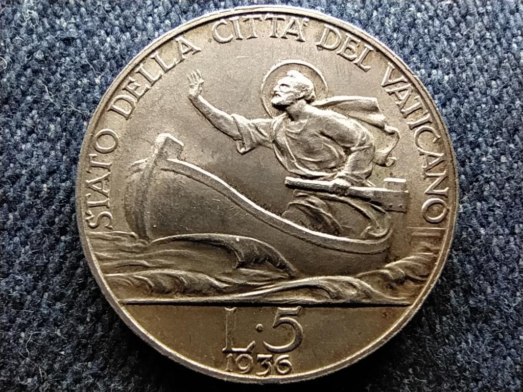 Vatikán XI. Pius .835 ezüst 5 líra