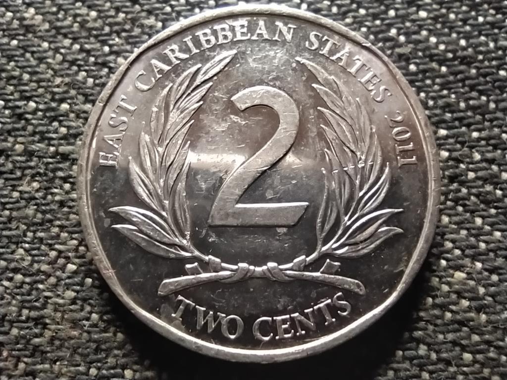 Kelet-karibi Államok Szervezete II. Erzsébet 2 cent