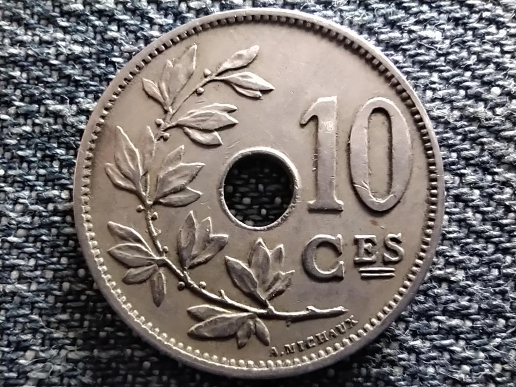 Belgium II. Lipót (1865-1909) 10 centime (francia szöveg)
