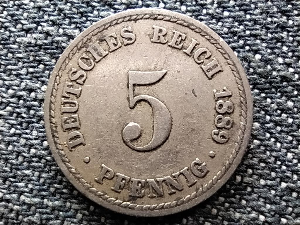 Németország Második Birodalom I. Vilmos (1871-1888) 5 Pfennig