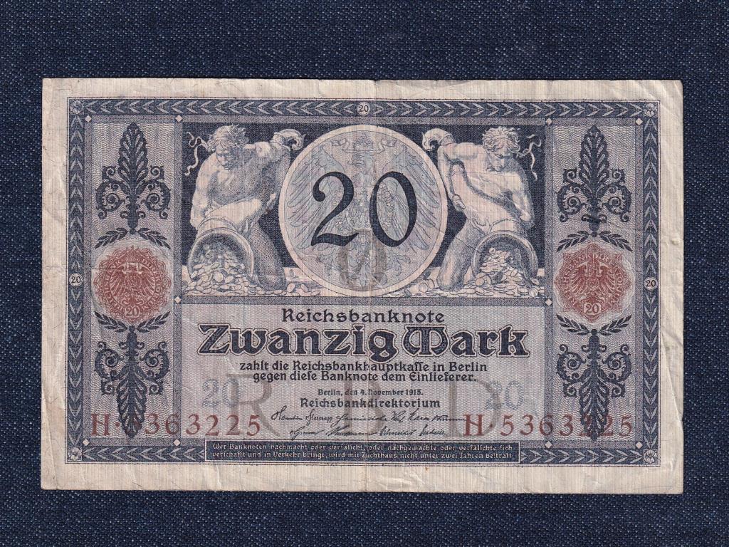 Németország Második Birodalom (1871-1918) 20 Márka bankjegy