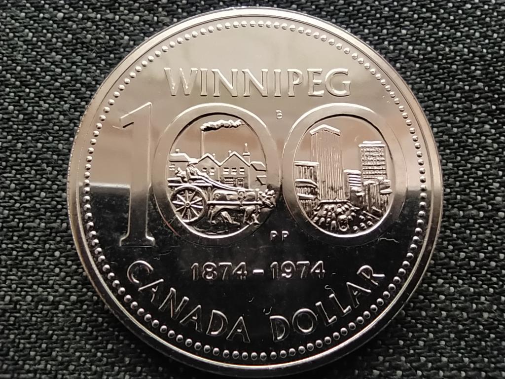 Kanada 100 éves Winnipeg .500 ezüst 1 Dollár
