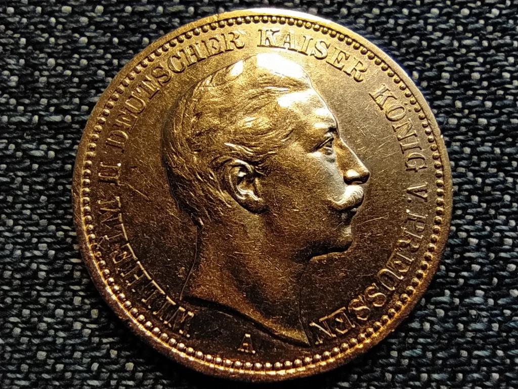 Poroszország II. Vilmos (1888-1918) .900 arany 20 márka 7,965g