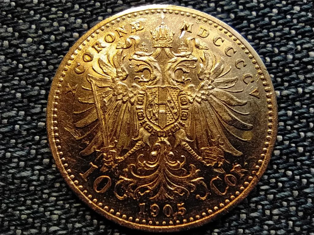 Ausztria Ferenc József (1848-1916) .900 arany 10 Korona 3,3875g