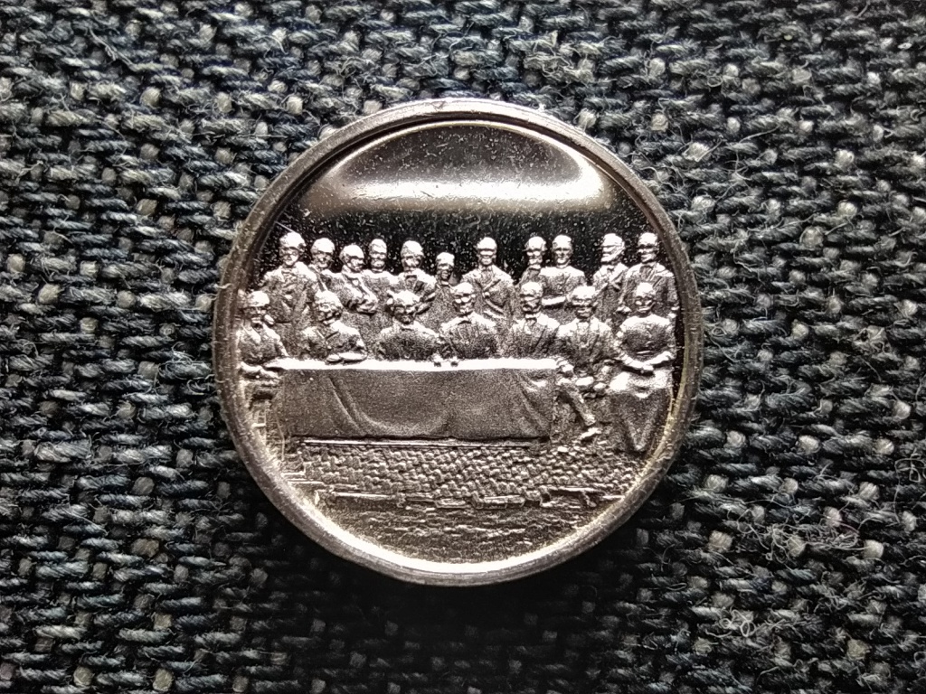 Belgium Történelmi mini érem 1830-1980 1863 .925 ezüst