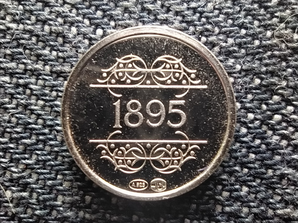 Belgium Történelmi mini érem 1830-1980 1895 Van De Velde .925 ezüst