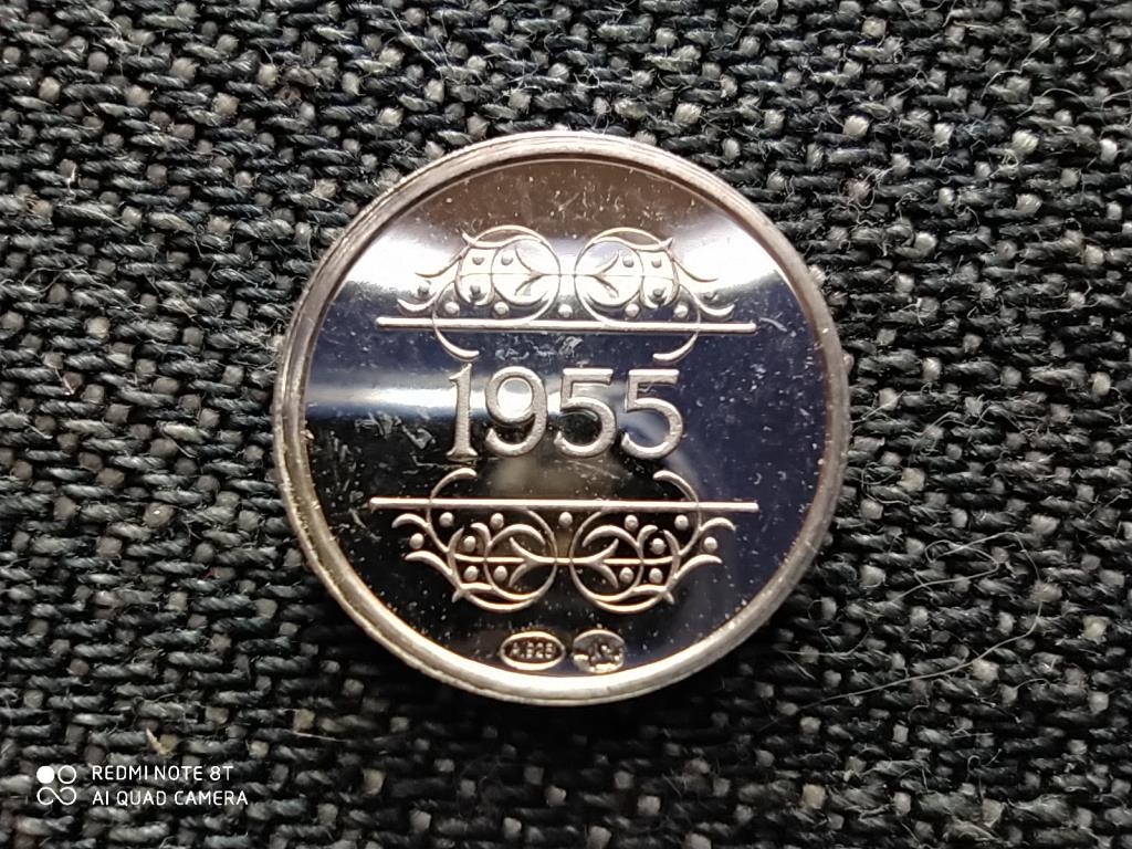 Belgium Történelmi mini érem 1830-1980 1955 Tüntetés a Collard-féle Oktatási törvény ellen .925 ezüst