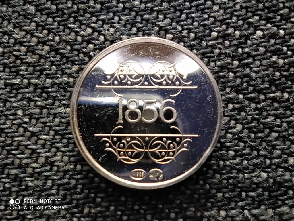Belgium Történelmi mini érem 1830-1980 1856 .925 ezüst