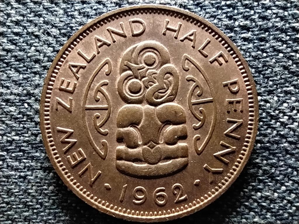 Új-Zéland II. Erzsébet maori medál 1/2 Penny