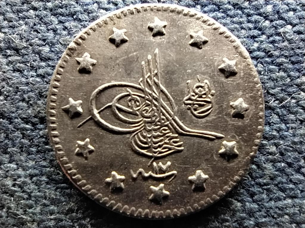 Oszmán Birodalom II. Abdul-Hamid (1876-1909) .833 ezüst 1 kurus