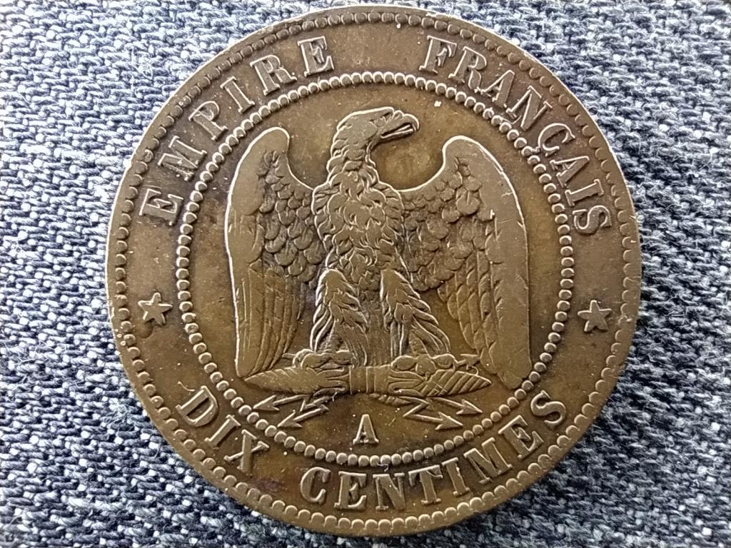Franciaország III. Napóleon (1852-1870) 10 Centimes